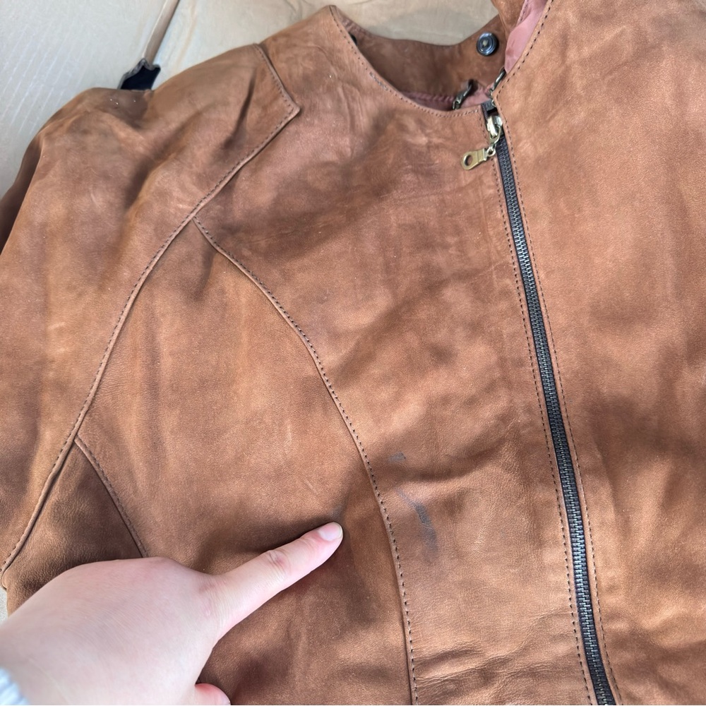 Y2K Vintage Brown Suede women’s Jacket size M - Picture 11 of 14